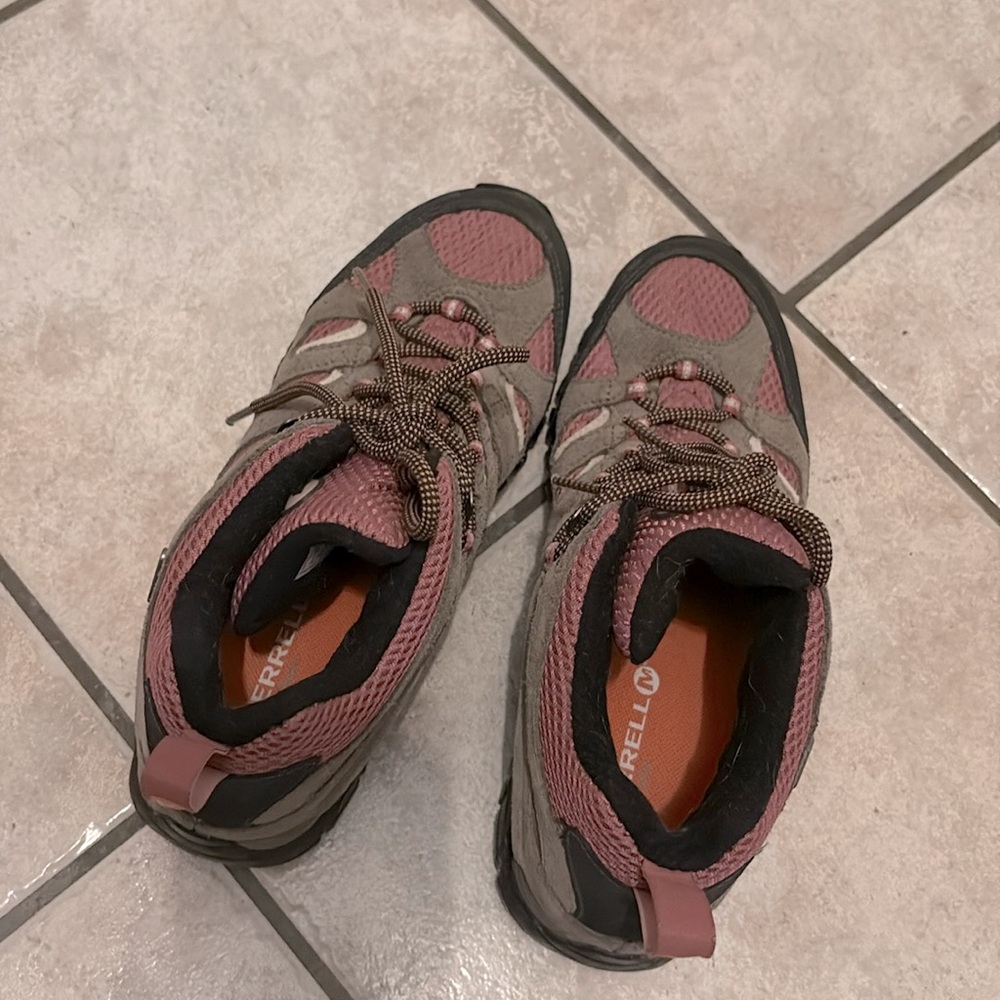 MERRELL Moab Hiking Shoe Boots Ankle High Top Women Size 9.5 - Picture 6 of 9